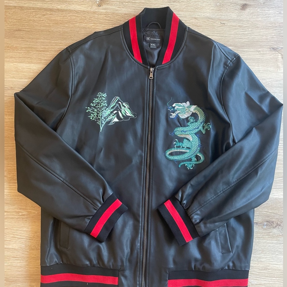 INC XXL Bomber Dragon Coat